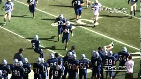Gabrielino Eagles Christopher Montoya 2013 Highlig...