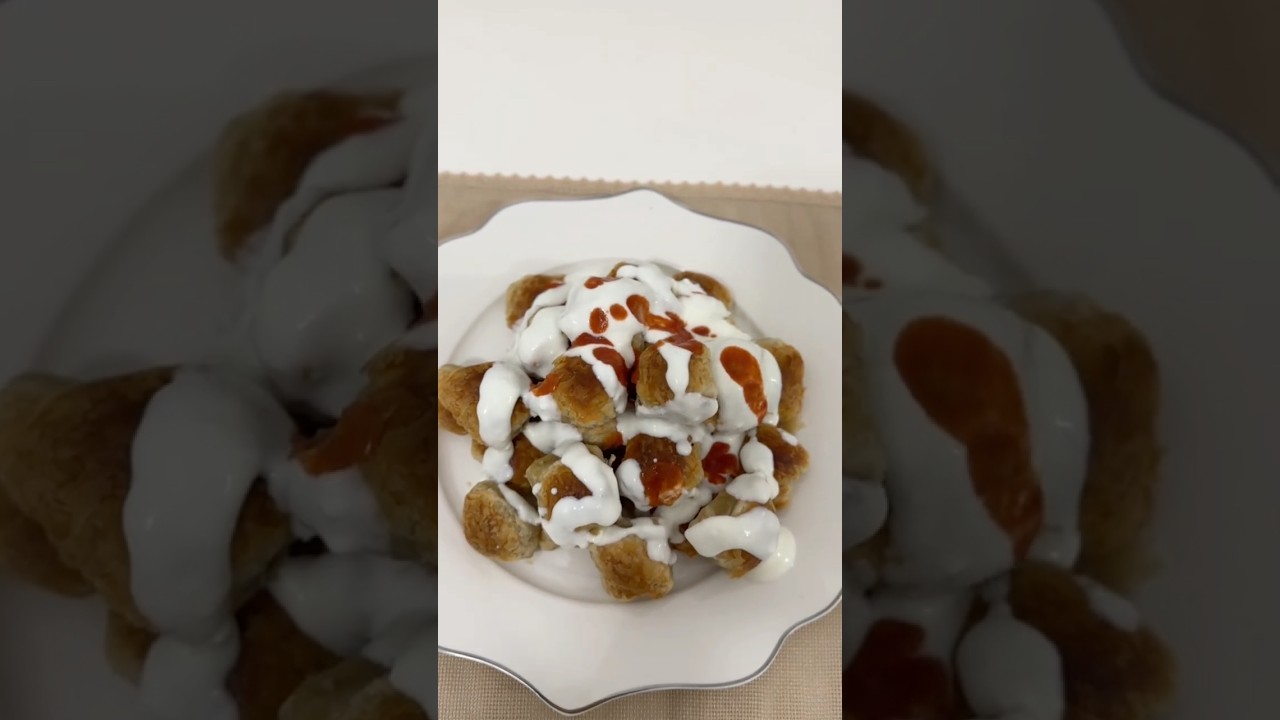Kolay mantı. Mutlaka deneyin. Tarif açıklamada . #tarif #pratiktarifler #mantıcı #food#viral