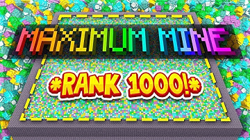 WE REACHED THE *MAXED* RANK 1000 MINE ON DAY ONE! | Minecraft Prison | EP #1