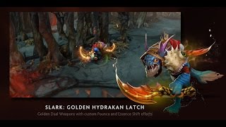 Slark GOLDEN HYDRAKAN Latch Gameplay | VERY RARE