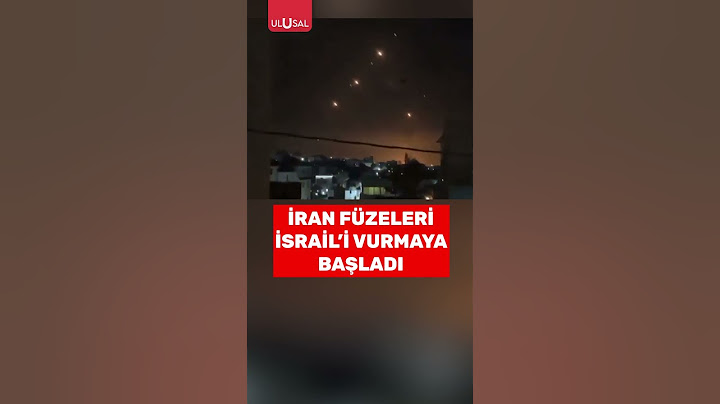 İran füzeleri İsrail'i vurmaya başladı! Gece füzelerle aydınlandı #shorts #iran #israil