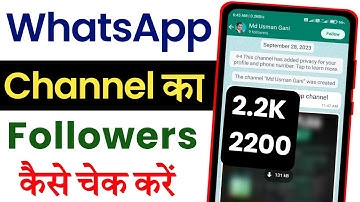 Whatsapp Channel Ka Followers Kaise Check Karen? Whatsapp Channel Ka Followers Kaise Pata Karen
