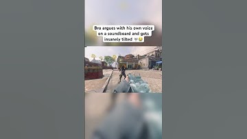 Bro goes insane arguing with his own voice😭💀 #cod
