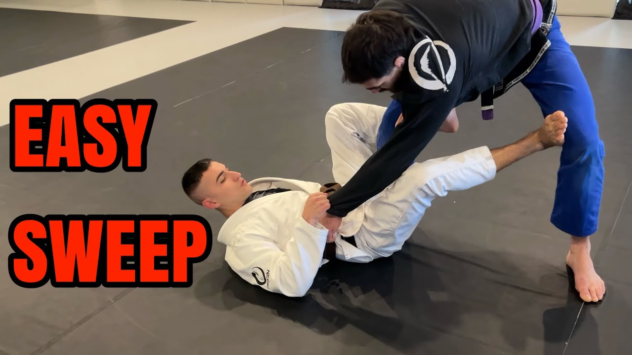 Easy De La Riva Sweep - YouTube
