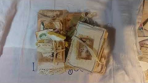 Vintage Altered File Folder/bags/journal (Sold)