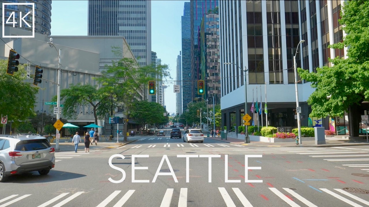 Driving Tour of Seattle Washington 4K - Jet City Drive