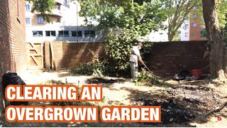 Cleaning and clearing another overgrown garden in London (TIME LAPSE)