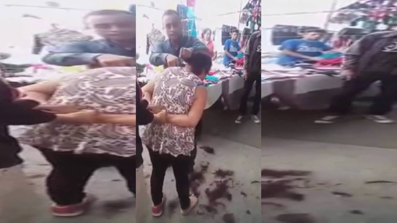 SE ORA GOLPEADA Y HUMILLADA POR ROBAR EN MERCADO YouTube