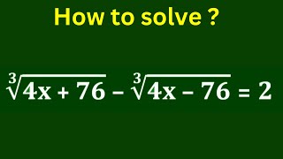 Math Olympiad Algebra Problem | Can You Solve ? Cube Root Simplification | What is the Value of X ?