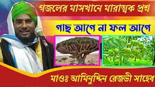 গজলের মাঝখানে মারাত্মক প্রশ্ন, গাছ আগে না ফল আগে। মাওলানা আমিনুদ্দিন সাহেব। Maolana Aminoddin saheb