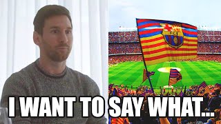 MESSI BROKEN INTERNET with this HUGE STATEMENT about BARCELONA!