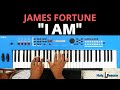 How to play I Am by James Fortune on Piano (easy gospel piano lesson tutorial)