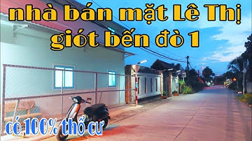 bán nhà cấp 4 ,có gác lửng, mặt tiền Lê thị giót, có 100% thổ cư, 1 xẹt đường quốc lộ 22,