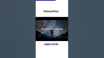 Embracing the Void: Revelations in the Mundane || Nothing Matters 2 || Motivational clicks.