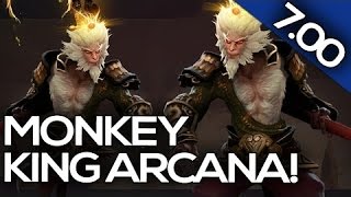 7.00 PATCH UPDATE Dota 2 - MONKEY KING ARCANA!