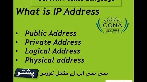 Class 6 | CCNA in Pashto | Explain ip Address