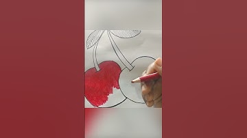 "Easy Cherry Drawing Tutorial #Short | Step-by-Step Guide 2023"