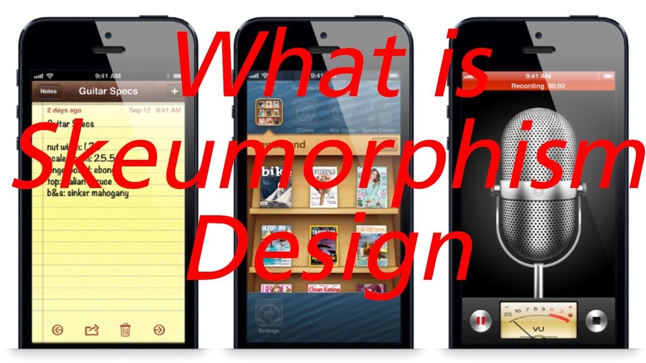 What is Skeumorphism Design Aesthetic - YouTube