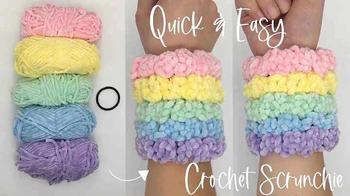 Simple and Stylish Velvet Crochet Scrunchie Tutorial