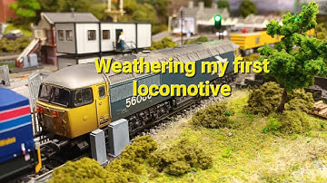 OO gauge model railway - realistic Weathering a diesel
