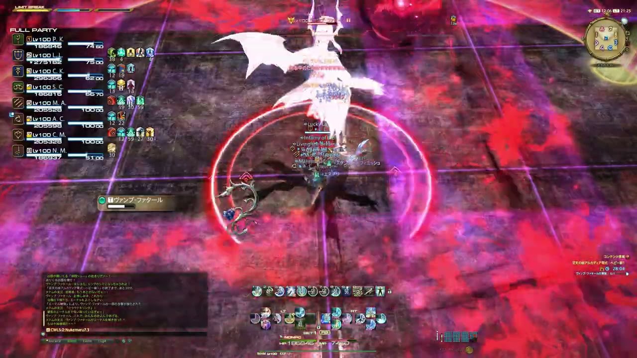 【 FF14/ぬけまる固定 】至天の座アルカディア零式 ヘビー級1層 白魔視点