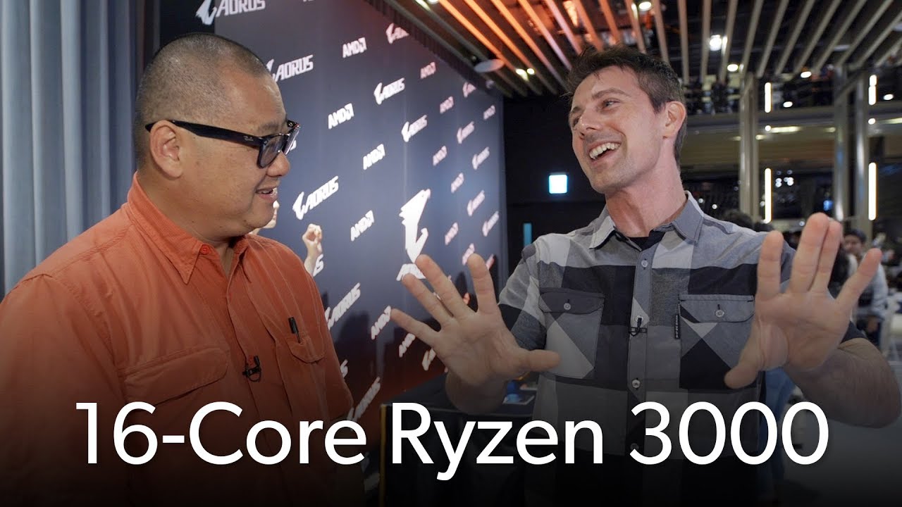 Tech YES City talks 16-core Ryzen 3000 - YouTube
