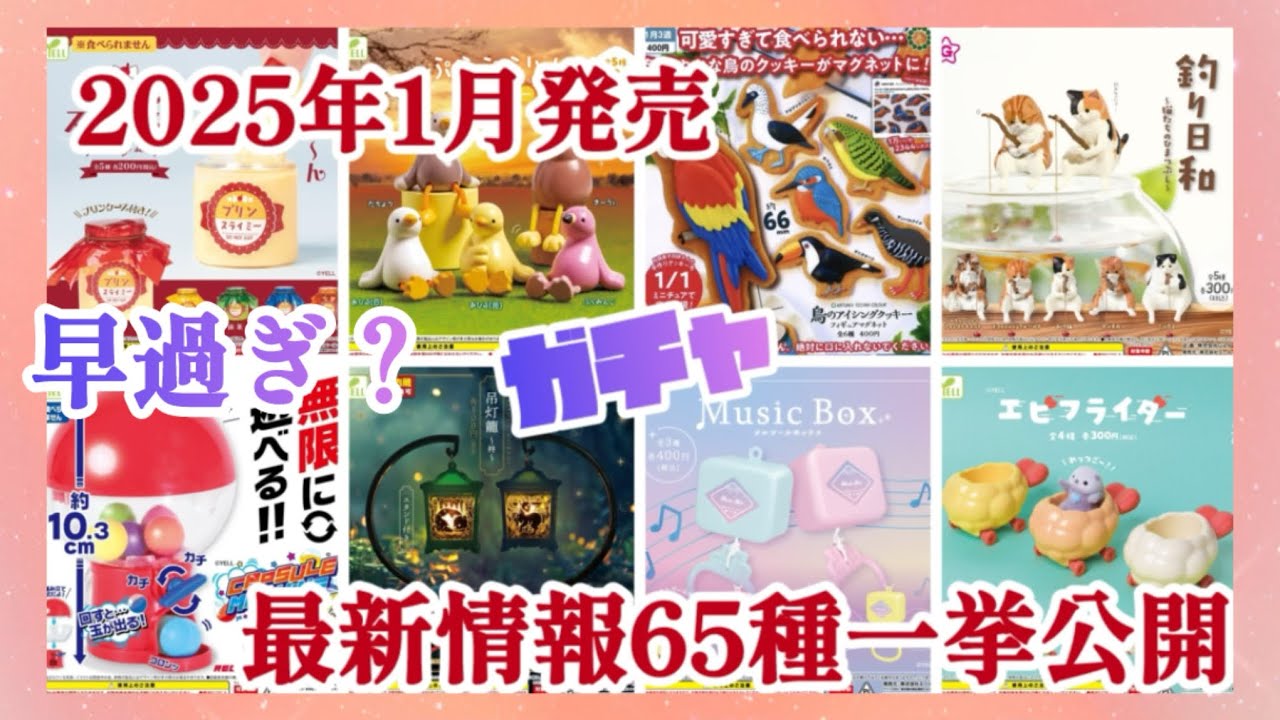 【ガチャ最新発売予定】2025年1月に発売されるガチャガチャをちょっと早めに少しだけお見せします😊#カプセルトイ #ガシャポン#新商品#ケン ...