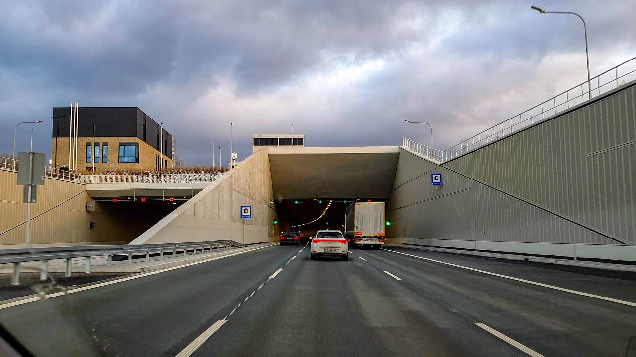 Przejazd przez tunel POW pod Ursynowem (2021-12-20)