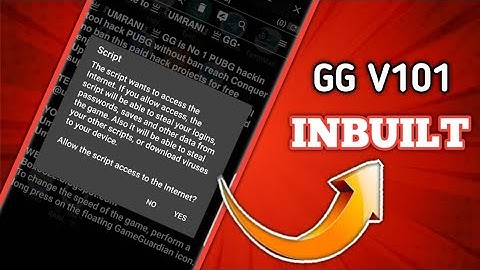 How to make inbuilt script GG v101