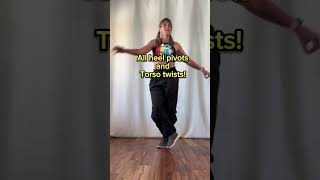 8-count no impact footwork combo: torso twists!