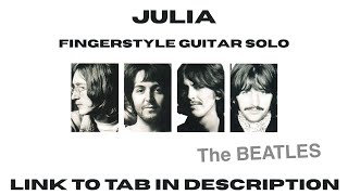 Julia - Beatles fingerstyle guitar solo - link to TAB in description