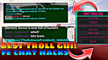 Roblox FE Chat Hacks Script | Chat Troll Gui Script *Works in all Games*