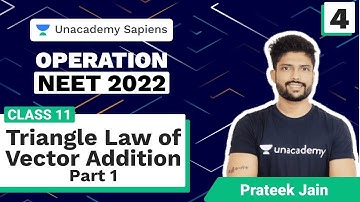 Operation NEET 2022 | L 4 Vectors: Triangle Law of Vector Addition Part 1 | Class 11| Physics