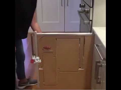 فكرة سلم مفيد للمطابخ