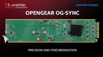Apantac OG-SYNC | Precision Sync Generator for Broadcast & Pro AV | openGear Solution