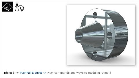 New in Rhino 8 PushPull and Inset