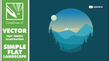 Corel Draw x7 - Draw a Flat Landscape