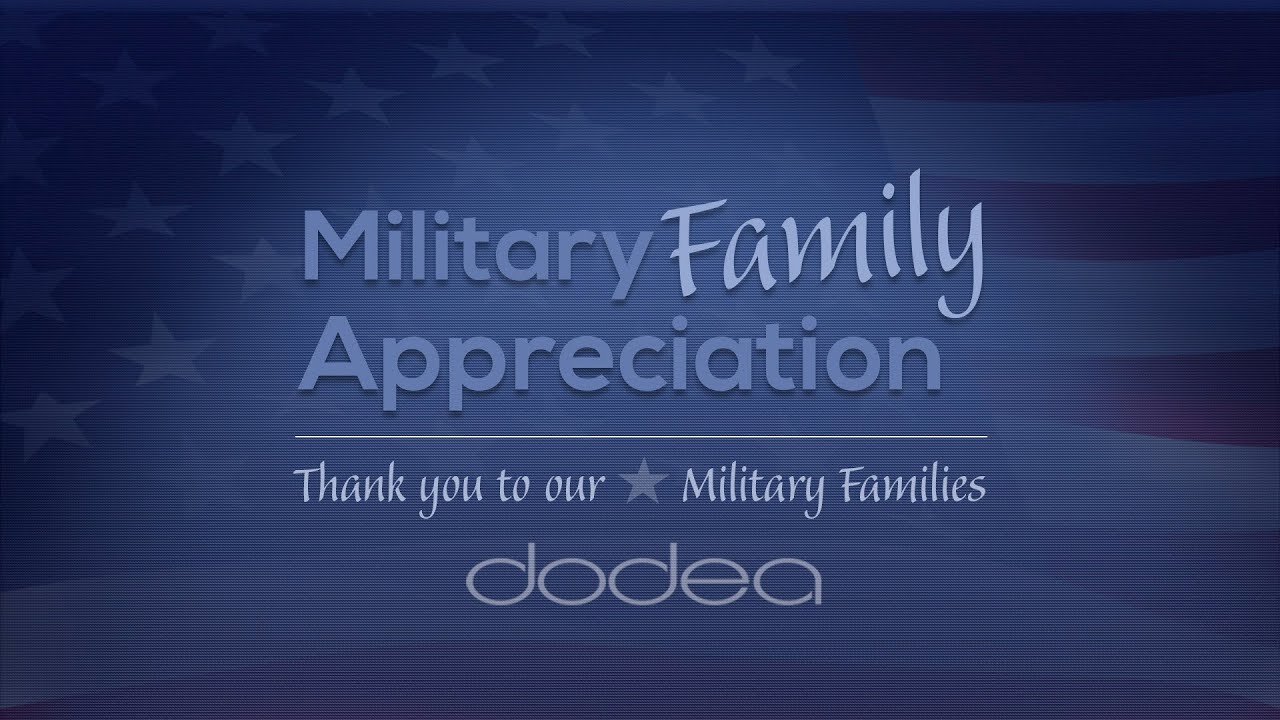 2020 DoDEA Military Family Appreciation Month PSA