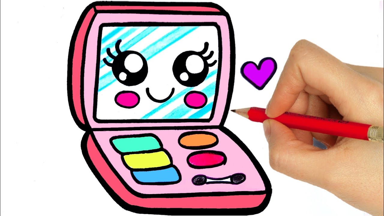 Featured image of post Makeup Palette Drawing Easy Diy makeup palette easy coloring and drawing learn for