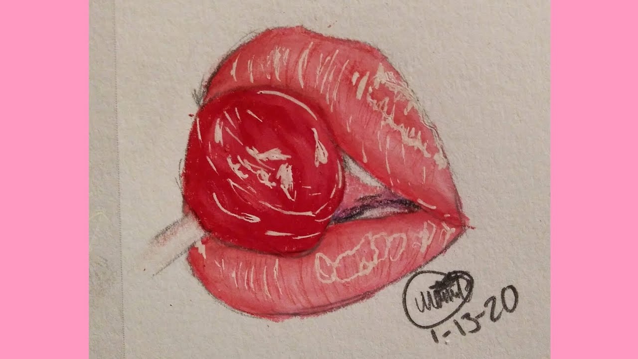 LOLIPOP LIPS PLOTWIST DRAWING YouTube