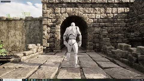 Level design of ancient ruins made with ready assets in Unreal Engine 4.