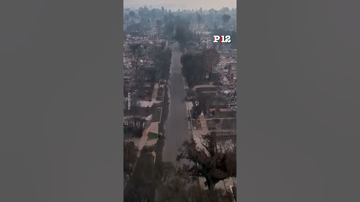 😱 Así quedó uno de los barrios más lujosos de Los Ángeles después de los incendios en California