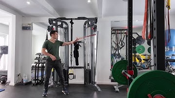 Bicep Curls with Band vertical and high horizontal