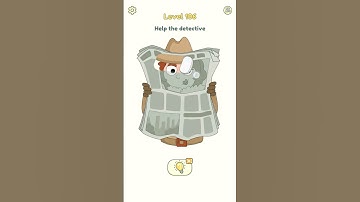 DOP 2 : Draw One Part 2 Level 106 | Help the detective | #shorts #ytshorts |#dop2