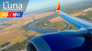 Full Flight - Southwest Airlines Boeing 737 MAX 8 Flight From St Louis to Kansas City