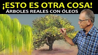 🎨 ¡Cómo PINTAR ÁRBOLES REALES! CON ÓLEOS O ACRÍLICOS 😲  FÁCIL Y SIN DUDAR 👌