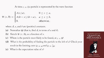 Problem 1.4 | Griffiths Quantum Mechanics 3rd Ed.