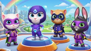 Talking Tom Hero Dash Midnight Ginger vs Arctic Angela vs Lightning Angela vs Lightning Becca screenshot 1