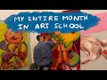 My entire month in art school   an epic studio vlog
