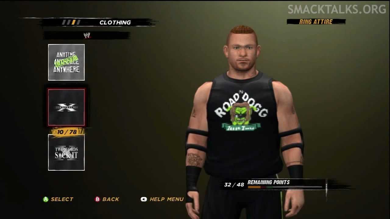 WWE '12: Road Dogg CAW Formula (WolfgangJT)